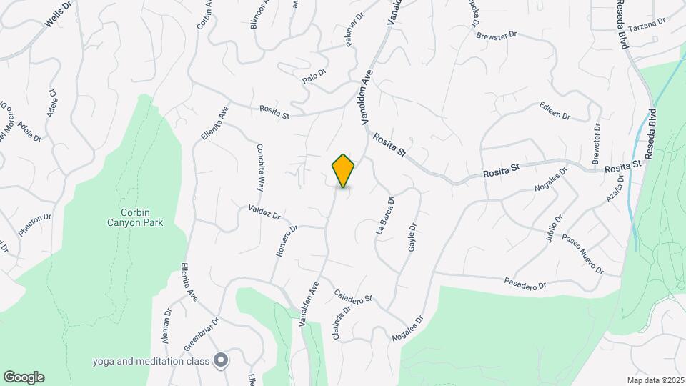 4536 Vanalden Ave Map and Location Details