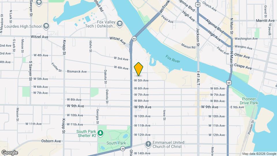 532 W 5th Ave Map and Location Details