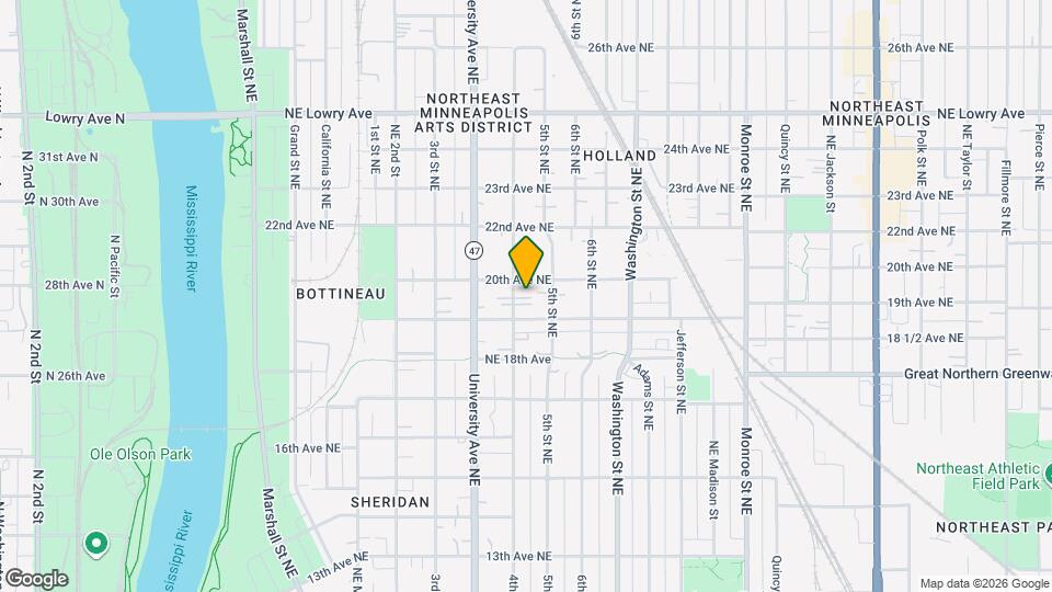 1919 4th St NE Map and Location Details