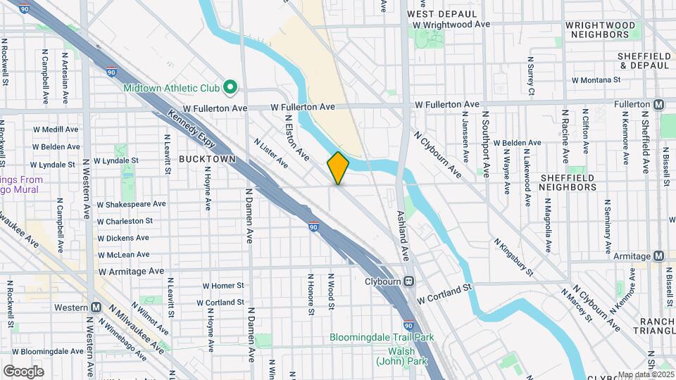2196 N Elston Ave, Unit 2 Map and Location Details