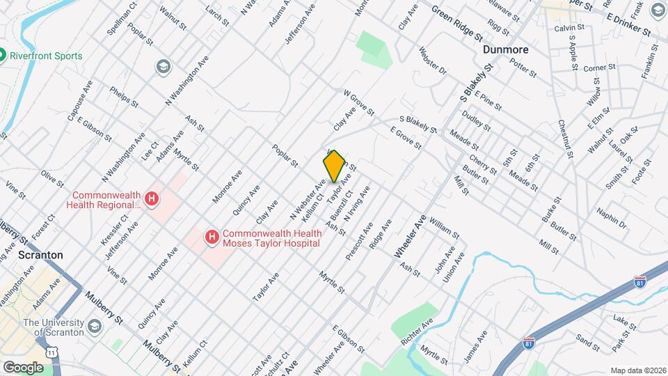 1051 Taylor Ave, Unit 1 Mapa y Detalles de la Ubicación