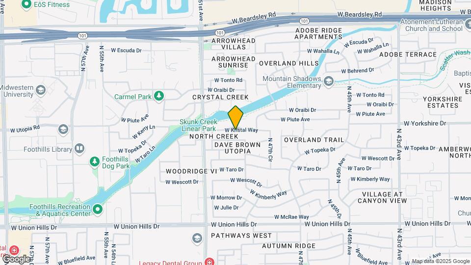 4853 W Kristal Way Map and Location Details