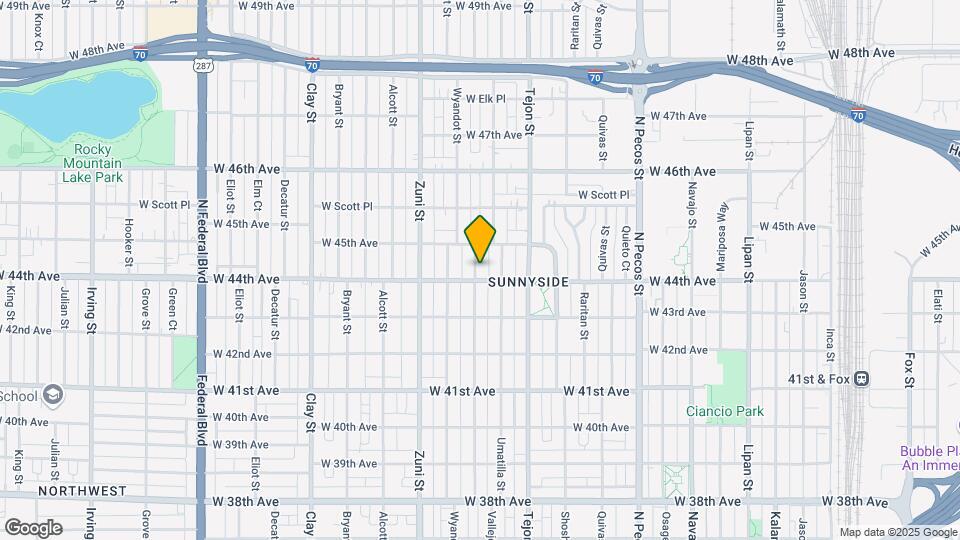 4410 Vallejo St Map and Location Details