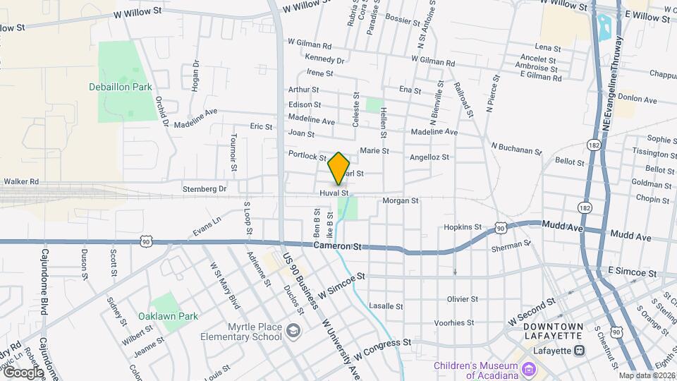 308 Huval St Map and Location Details