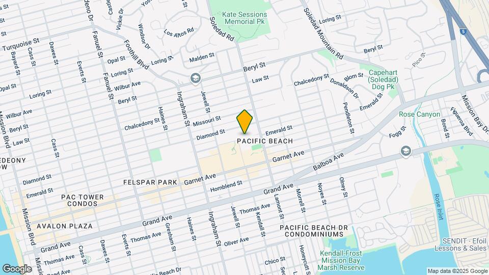 1801 Diamond St, Unit 3-318 Map and Location Details