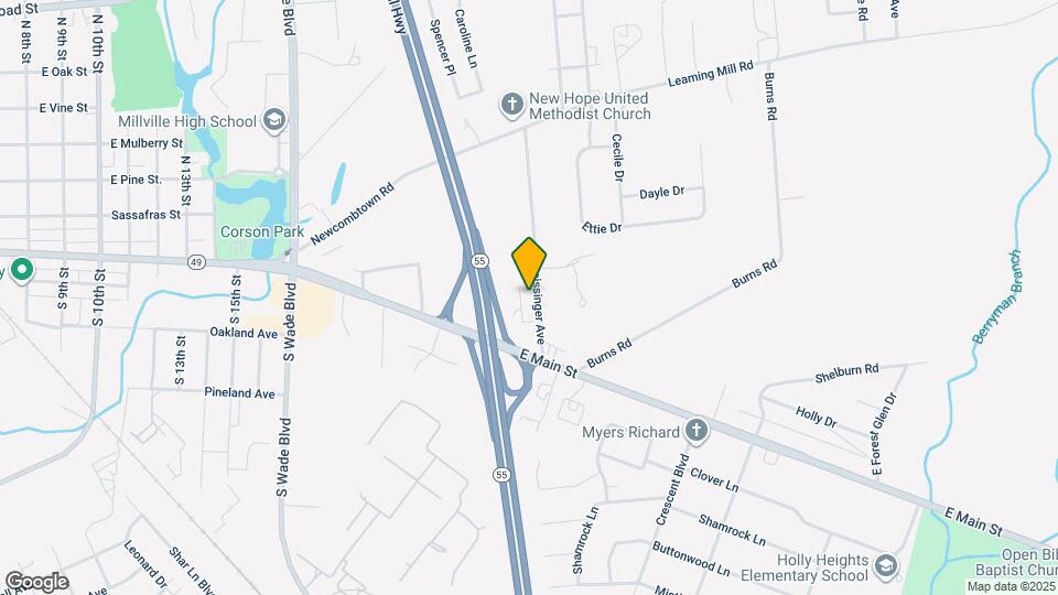 104 Geissinger Ave Map and Location Details