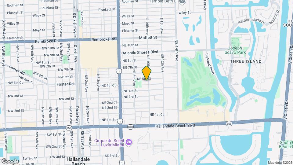 919 NE 4th Ct. Map and Location Details