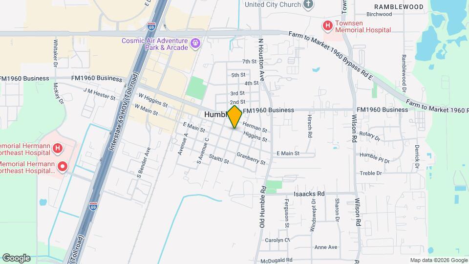 602 Higgins St Map and Location Details