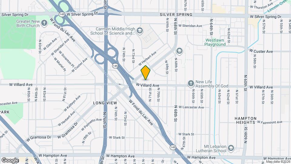 7118-7120-7120 W Villard Ave Map and Location Details