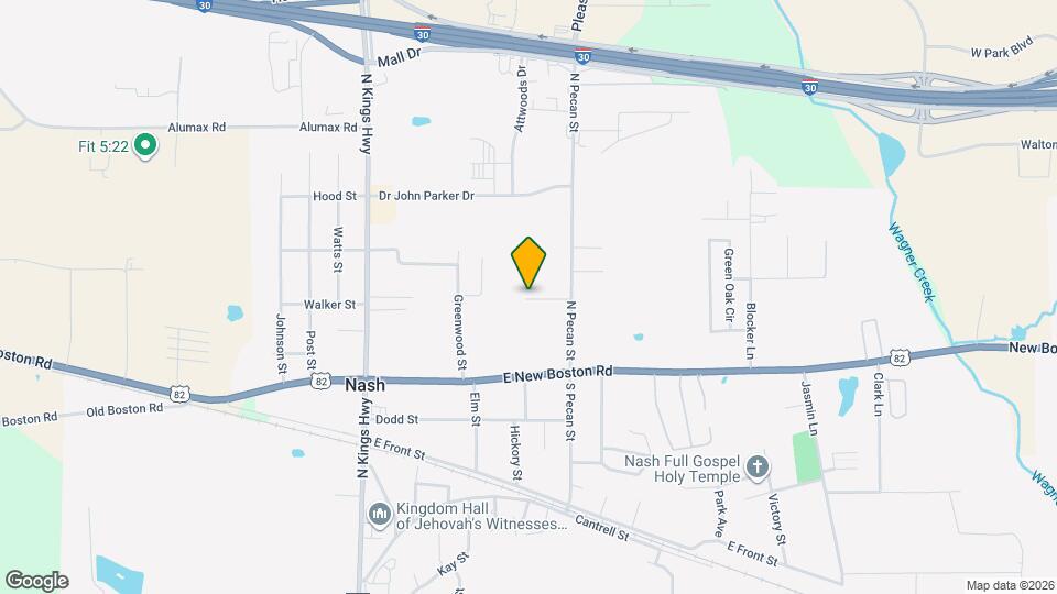 282 N Pecan St Map and Location Details