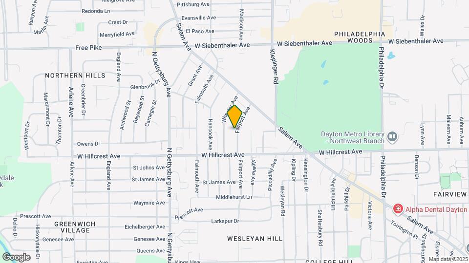 2449 Fairport Ave Mapa y Detalles de la Ubicación