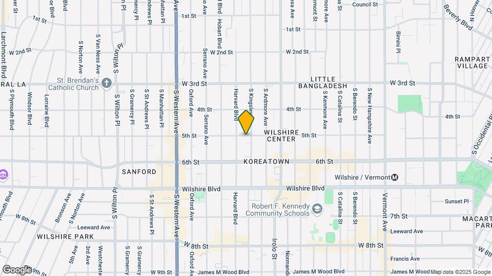 501 S Kingsley Dr Mapa y Detalles de la Ubicación