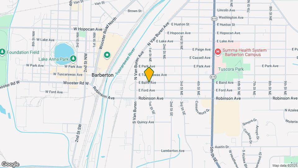 194 E Baird Ave Map and Location Details