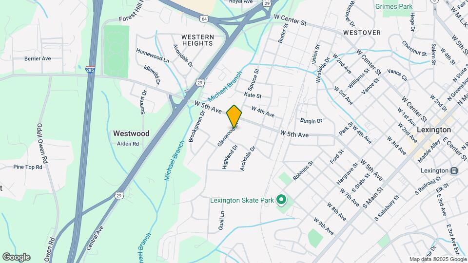 105 Glenwood Dr Map and Location Details