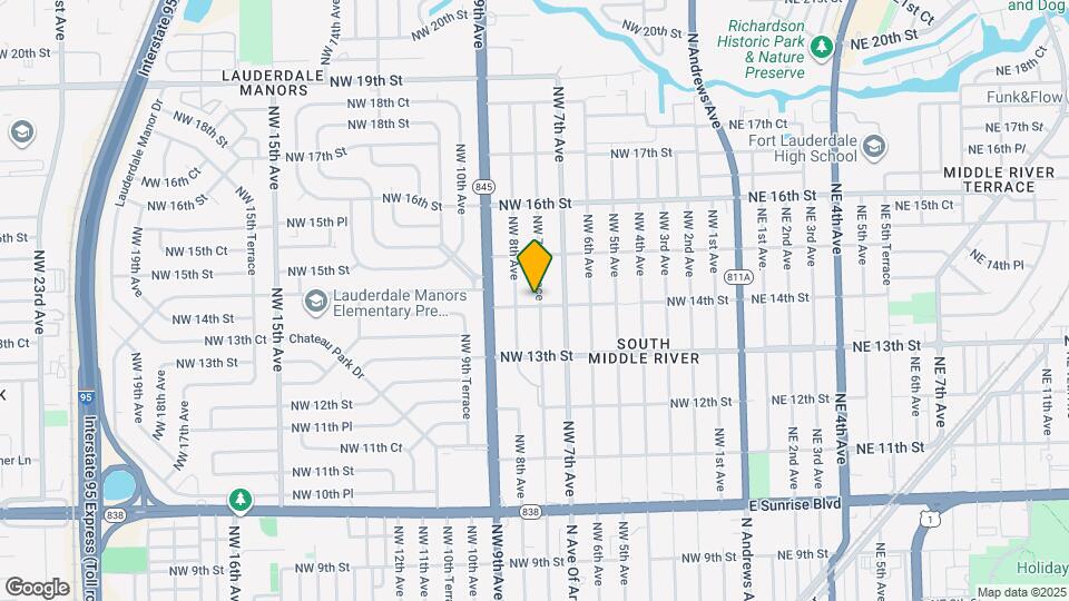 1405 NW 7th Terrace Map and Location Details