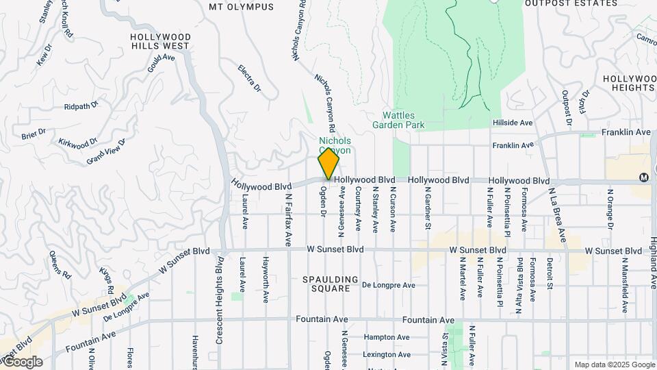 1648 N Ogden Dr Map and Location Details
