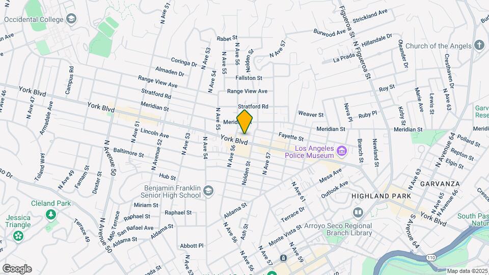5619 York Blvd Map and Location Details