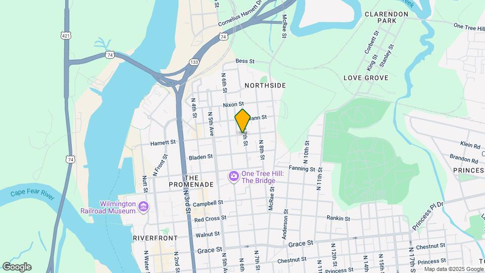 618 Harnett St Map and Location Details