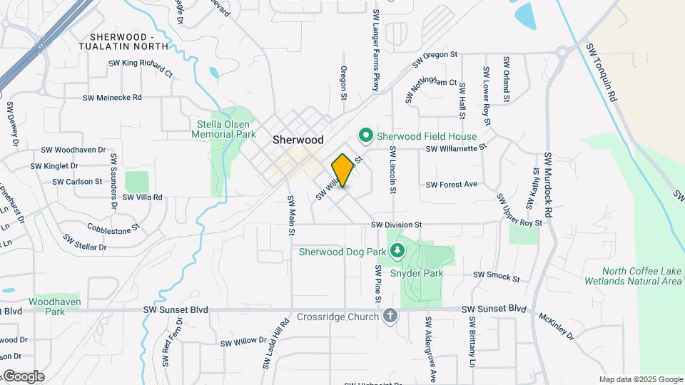 22935 SW Pine St Map and Location Details