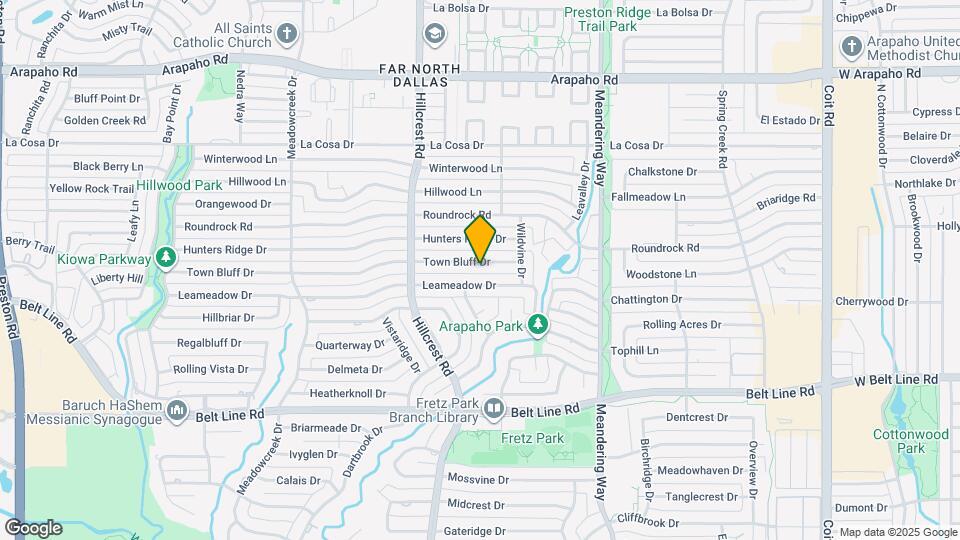 7116 Town Bluff Dr Map and Location Details