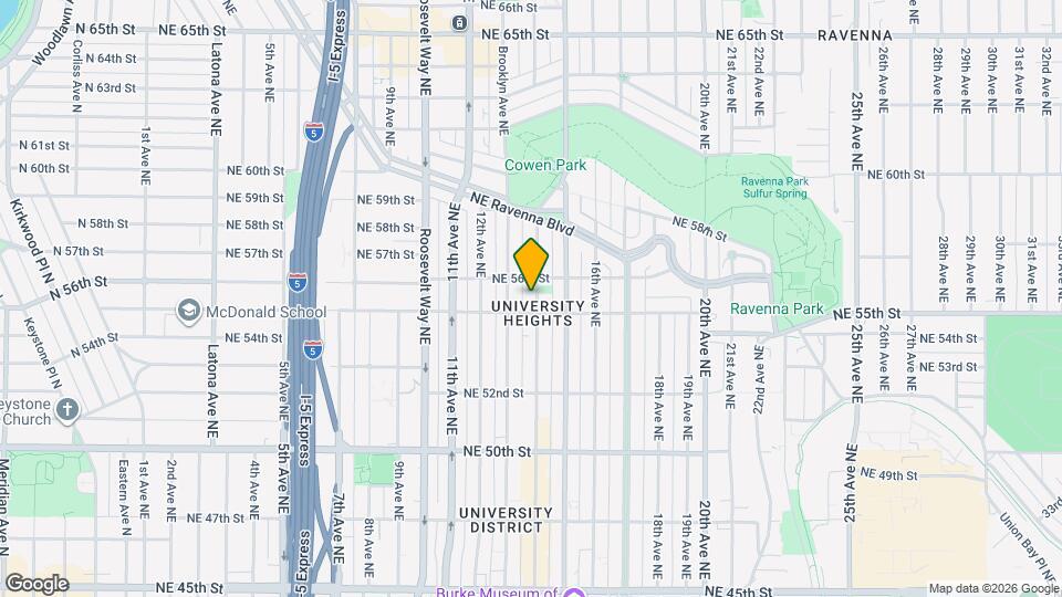 5509 University Wy NE Map and Location Details