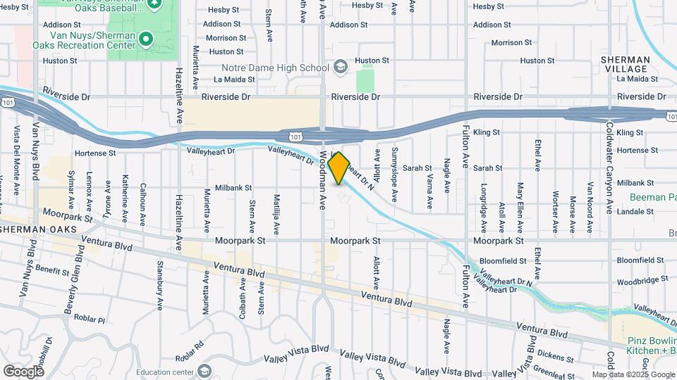 4522 Woodman Ave Map and Location Details