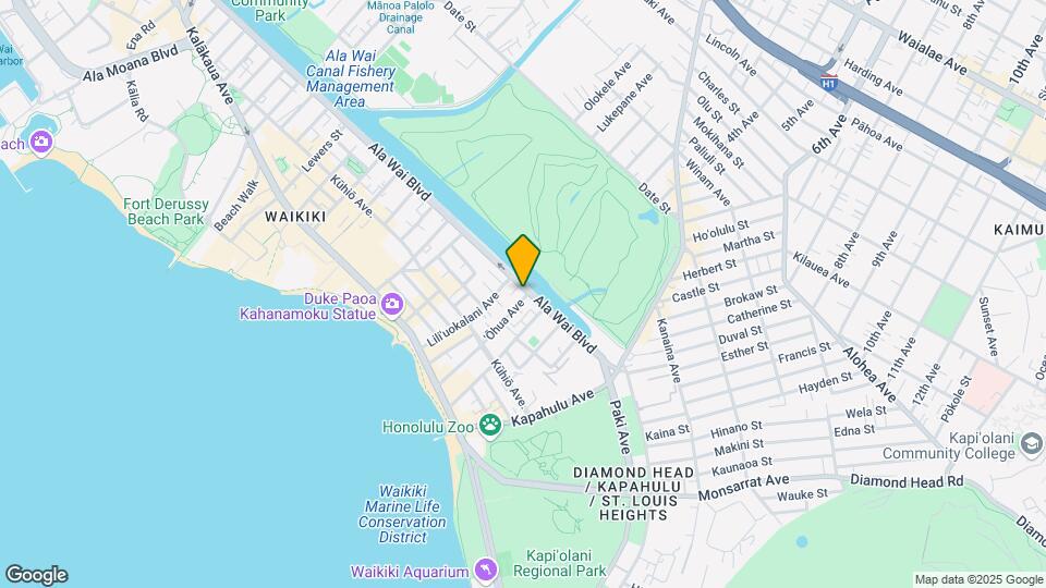 Ohualani Mapa y Detalles de la Ubicación