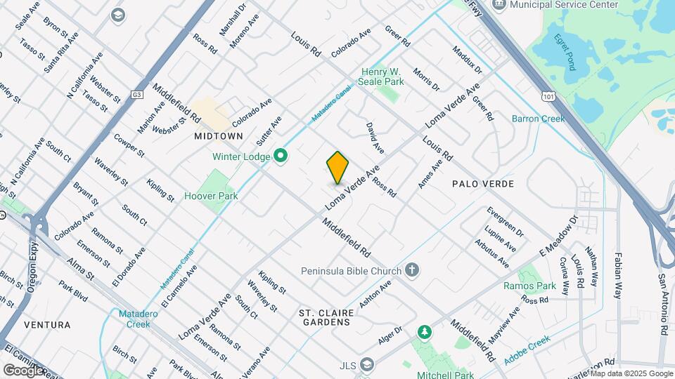 759 Loma Verde Ave Map and Location Details