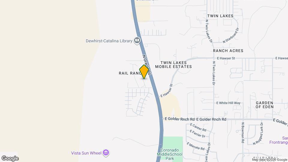 15425 N Oracle Rd Map and Location Details