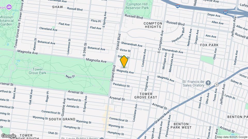 3515 Magnolia Ave Map and Location Details