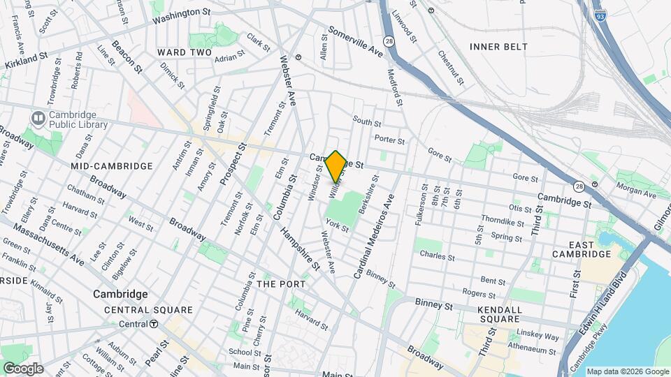 68 Willow St, Unit 1 Map and Location Details