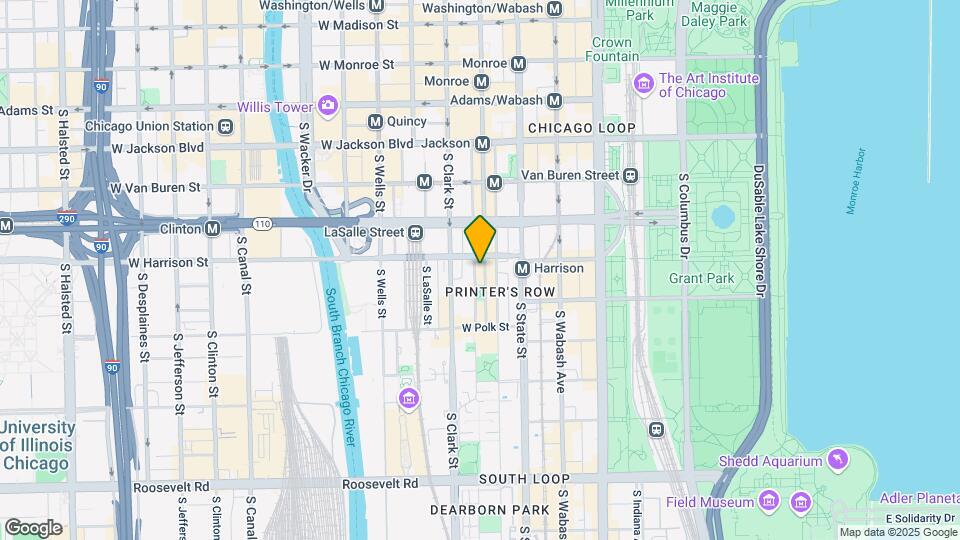600 S Dearborn St, Unit 2213 Map and Location Details