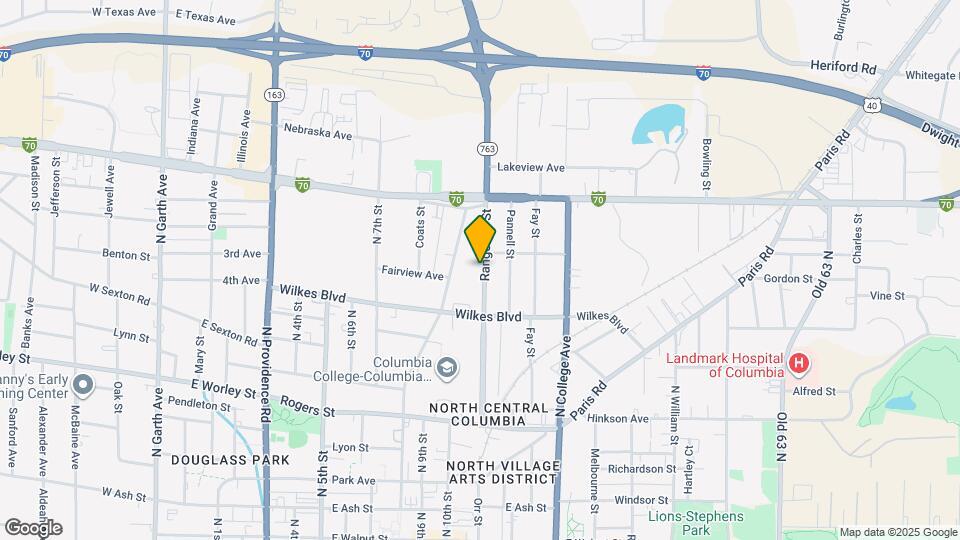 1005 Rangeline St Map and Location Details