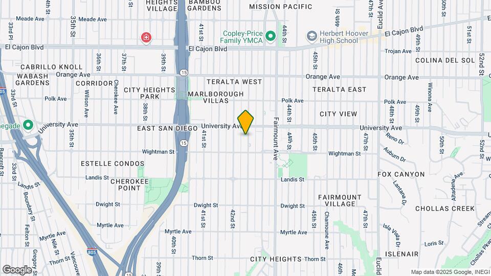 3854 Van Dyke Ave Map and Location Details