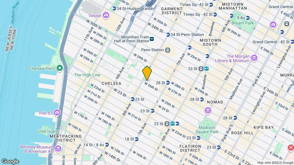 251 W 26th St Map and Location Details