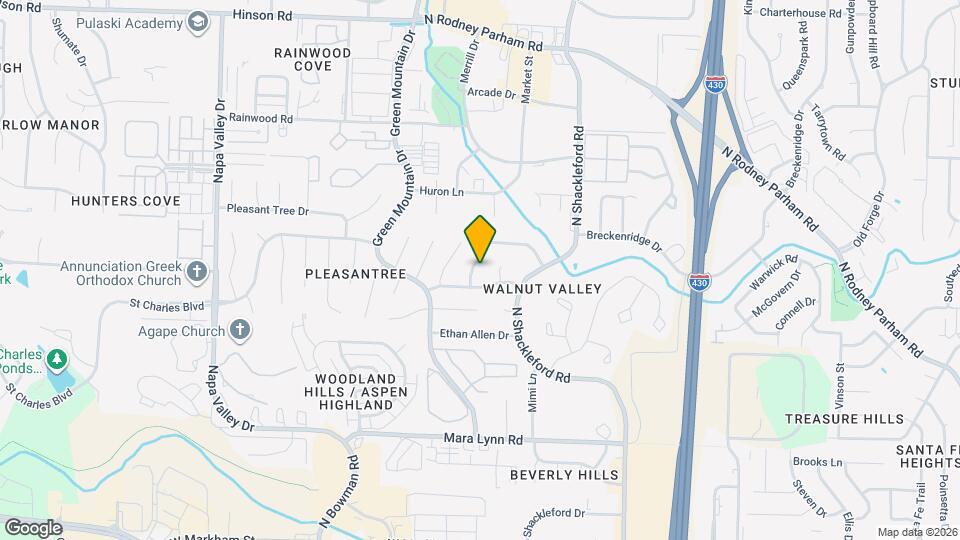 1115 Briar Creek Rd Map and Location Details