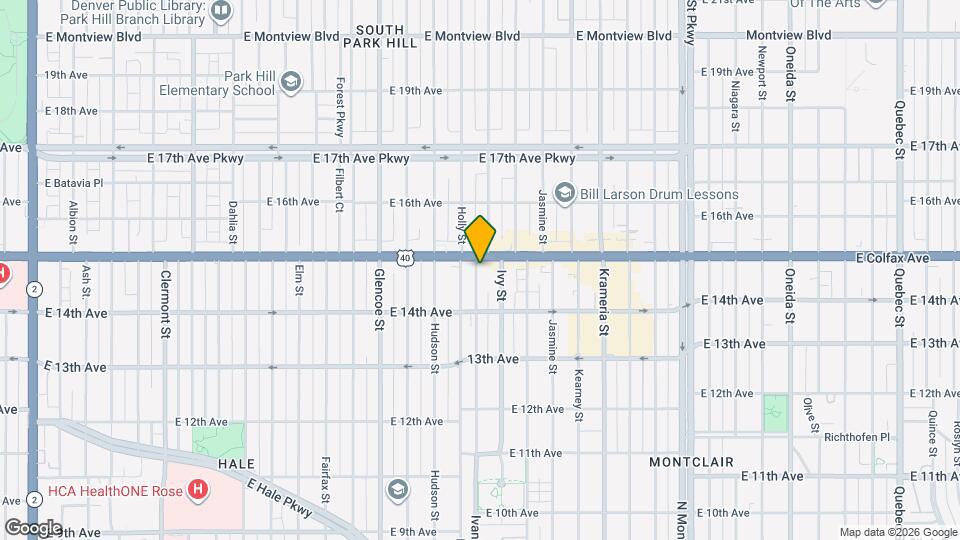 1468 Ivanhoe St Map and Location Details