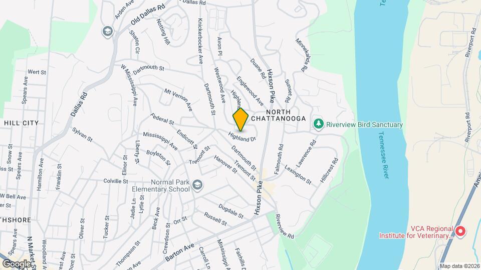 1125 Highland Dr Map and Location Details