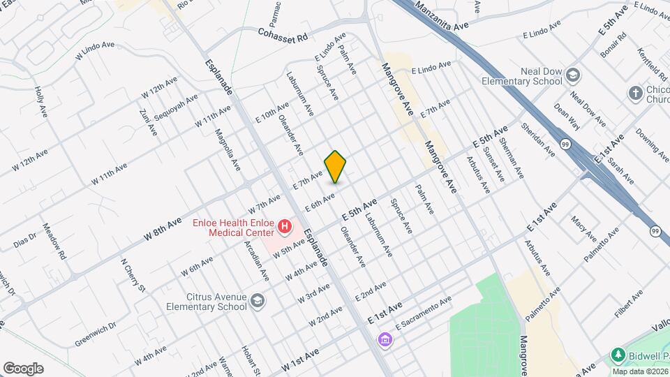 266 E 6th Ave Map and Location Details