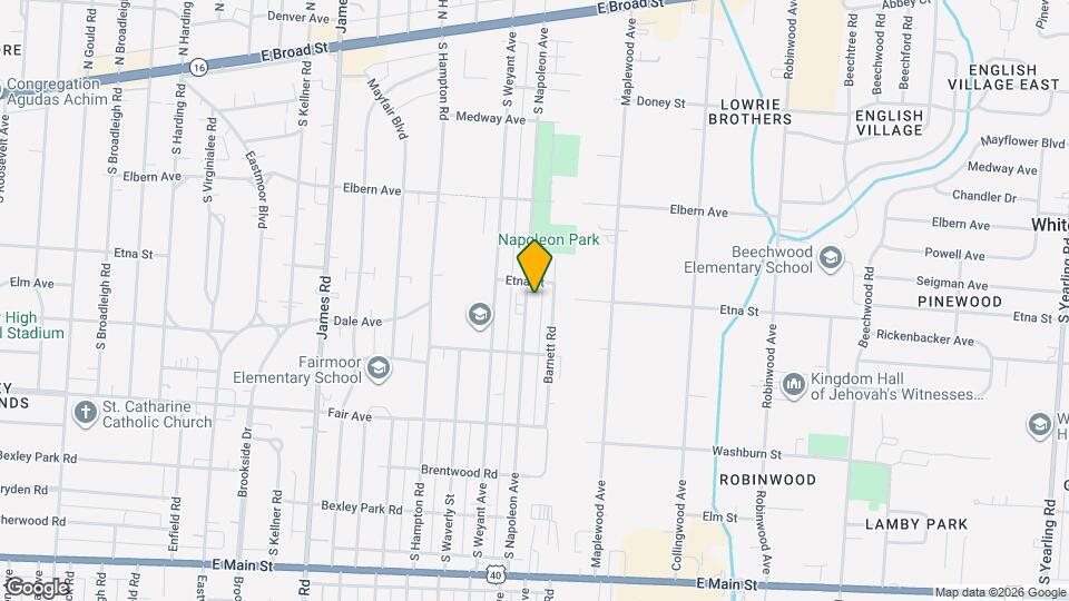 384-386-386 S Napoleon Ave Map and Location Details