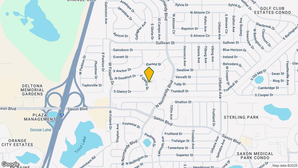 1819 E Glancy Dr Map and Location Details