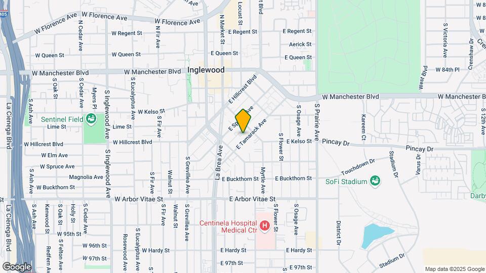 229 E Tamarack Ave Mapa y Detalles de la Ubicación