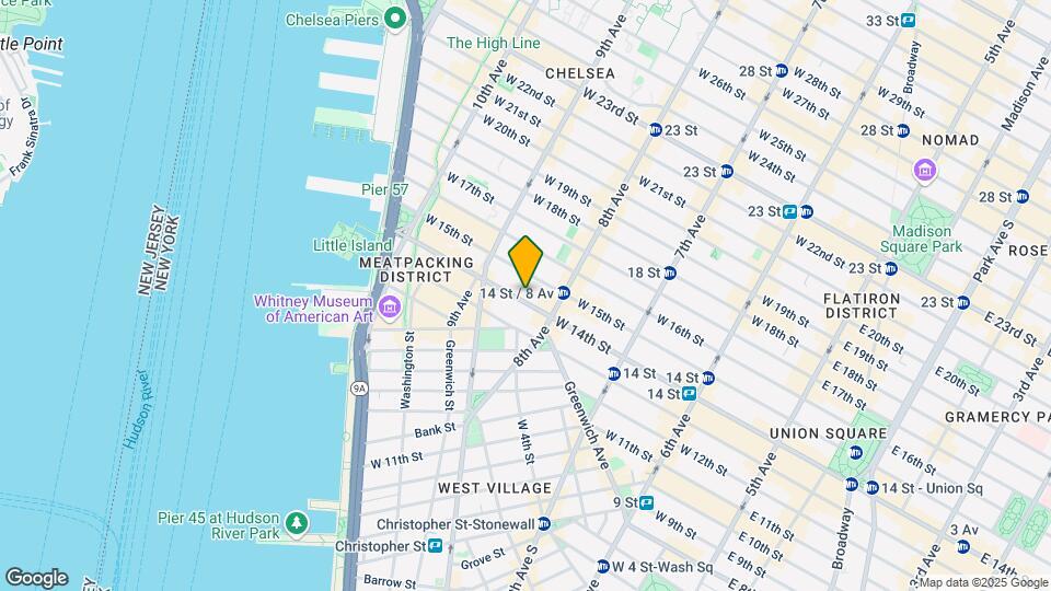 321 W 14th St Mapa y Detalles de la Ubicación