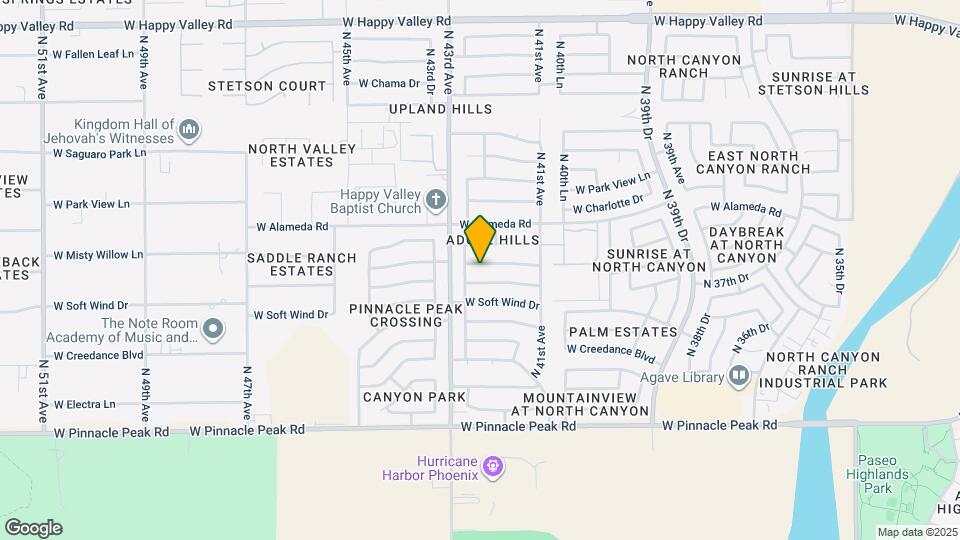 4219 W Misty Willow Ln Map and Location Details