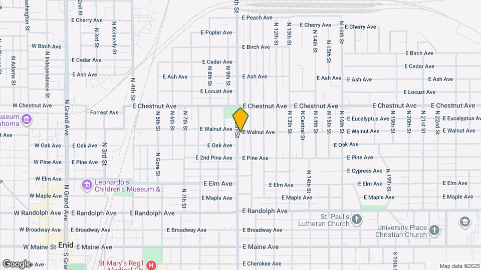 625 N 10th St Map and Location Details