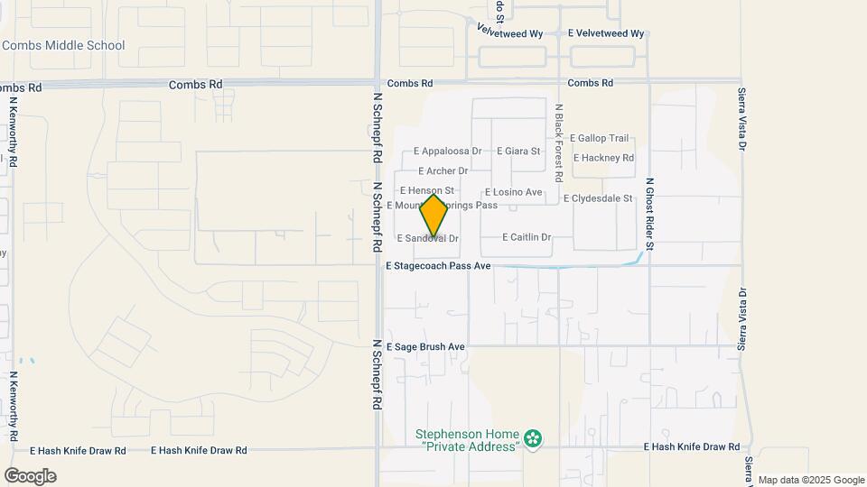 3705 E Sandoval Dr Map and Location Details