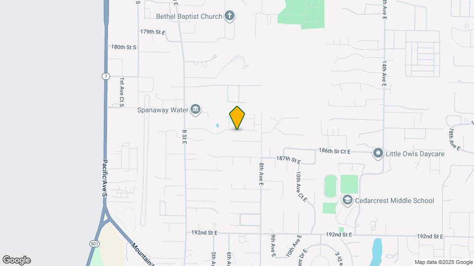 502 185th St Ct E Map and Location Details