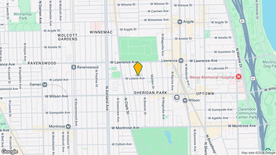 1416 W Leland Ave-Unit -1416-2 Mapa y Detalles de la Ubicación