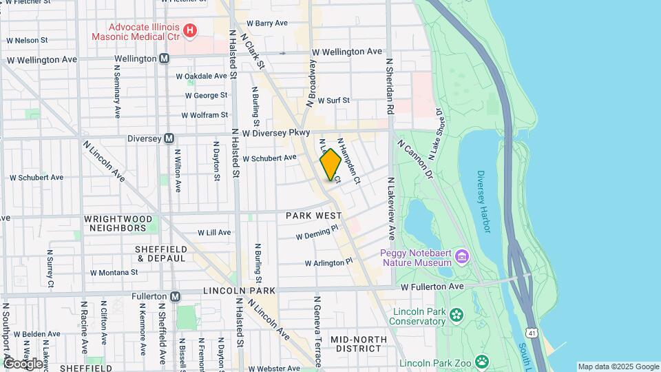 538 West Wrightwood Map and Location Details