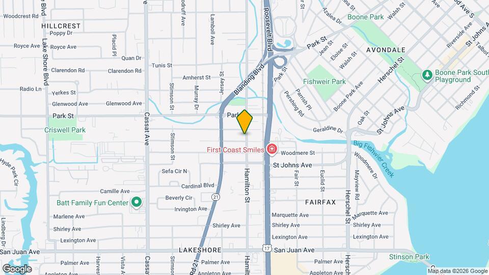 1588 Hamilton St Map and Location Details